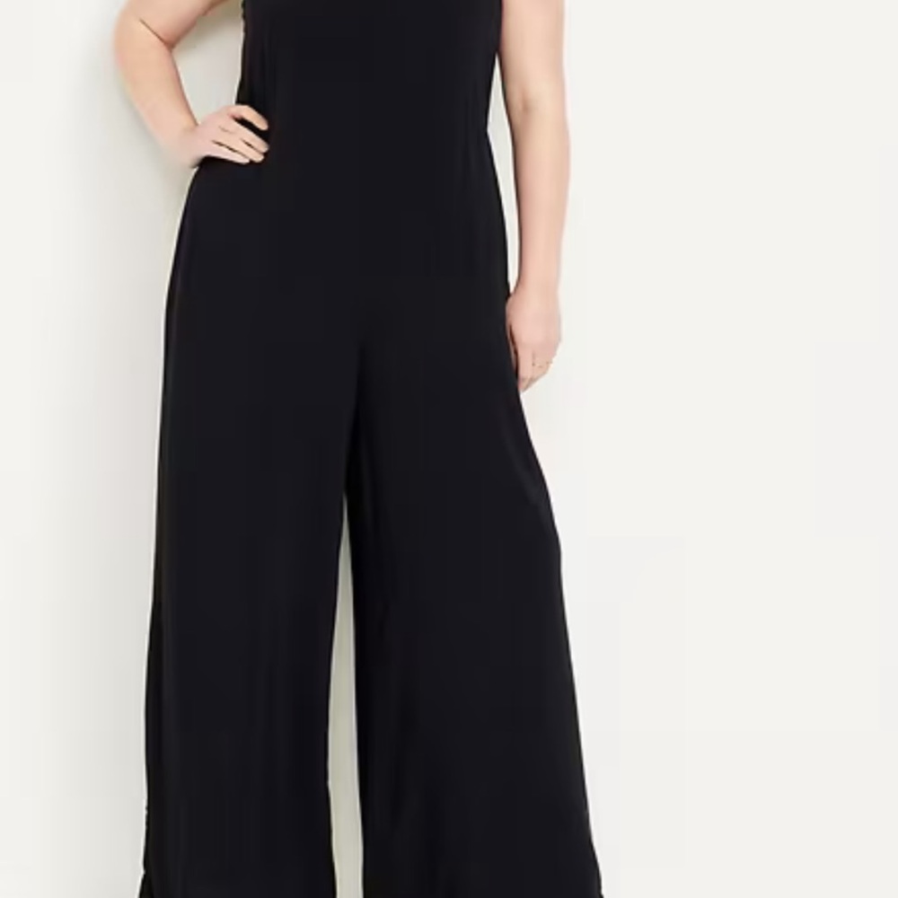 Old Navy Womens Black Jumpsuit‎ Sleeveless Size Large